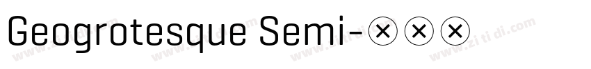 Geogrotesque Semi字体转换